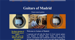 Desktop Screenshot of guitarsofmadrid.com